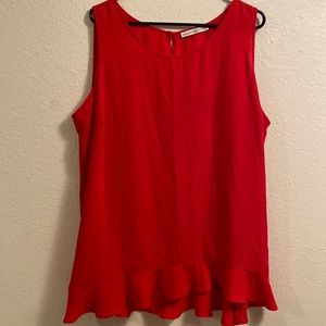 Signature Collection ruffle blouse top